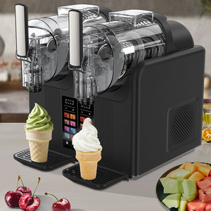 Commercial Double <b>Machine</b> for <b>Home</b> Cafe Frozen Drink Maker Smoothies <b>Ice</b> Slushies AS-Icecream084 Powerful & Quiet Compressor - Product Image 4