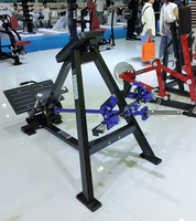 Máquina de remo comercial Brtw con barra en T lineal, carga de discos, remo inclinado para entrenamiento de espalda, equipo de gimnasio de alta resistencia