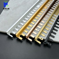 Profilé de transition en aluminium en forme de T pour carrelage, sol et joints de pierre – Finition métallique décorative
