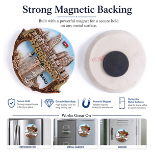 Imán de Refrigerador 3D de Poliresina al por Mayor, Personalizado con la Catedral de Milán, <span class=keywords><strong>Italia</strong></span>, Hecho a Mano, Ecológico, Duradero, Recuerdo Magnético - Product Image 3