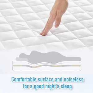 Funda de cama impermeable de microfibra suave Sábana de tela esmerilada Funda protectora de colchón - Product Image 4