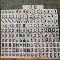 Jeu de Mahjong américain avec sac de transport souple, 166 tuiles complètes, avec supports, dés, jetons et livre d'instructions, pour les voyages, la maison et les fêtes