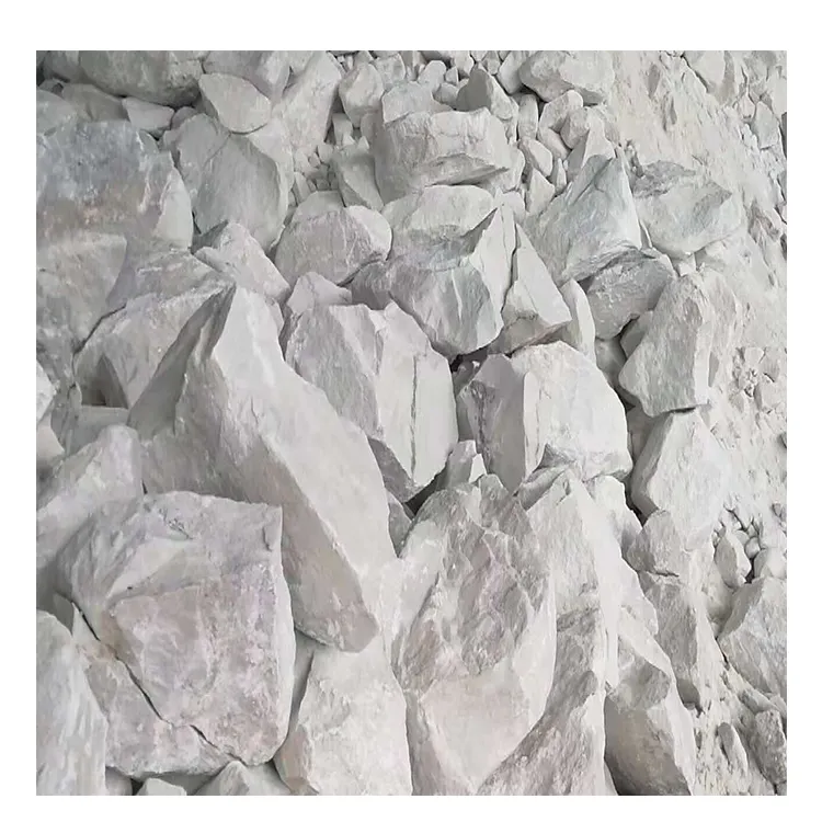 Grado superiore di Alta Bianchezza Formato Personalizzato Bianco Barite Minerale per L'industria Chimica Barytes Grumi prezzo