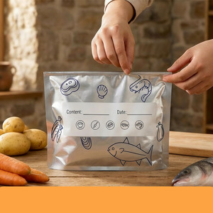 <span class=keywords><strong>Sacchetti</strong></span> Richiudibili in BOPP con Zip, Spessi, <span class=keywords><strong>per</strong></span> Campeggio, Barbecue, <span class=keywords><strong>Marinatura</strong></span>, Tè, Alimenti Secchi, Conservazione in Frigorifero e Congelatore, Basso MOQ - Product Image 4