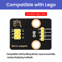 Módulo Adaptador de Servo para Programación STEM Keyestudio con (sin) Carcasa, Compatible con Bloques de Construcción