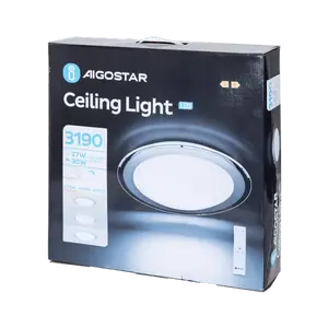 Plafonnier LED dimmable 30W, températures de couleur 2700K/4000K/6500K, avec télécommande, idéal pour ajuster l'éclairage dans... - Product Image 2