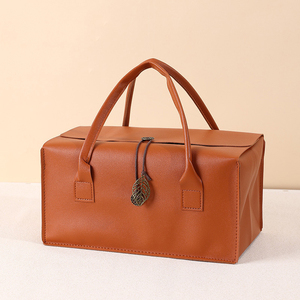 Bolsas para Regalos de Boda para Invitados con Logotipo, Bolsa de Regalo Elegante de Cuero PU, Bolsa de Regalo al por Mayor, Bolsa de Mano Plegable Grande <span class=keywords><strong>AV01</strong></span> - Product Image 4