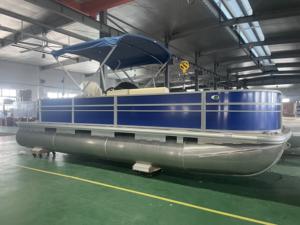 <span class=keywords><strong>Bateau</strong></span> à ponton <span class=keywords><strong>en</strong></span> aluminium <span class=keywords><strong>de</strong></span> 7 m (22 pieds) <span class=keywords><strong>de</strong></span> la série <span class=keywords><strong>de</strong></span> pêche 2025, <span class=keywords><strong>bateau</strong></span> <span class=keywords><strong>de</strong></span> plaisance familial pour le lac, yacht à vendre - Product Image 2