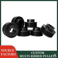 Poulies multi-gorges série PJ PK PL PM, courroies trapézoïdales nervurées personnalisées pour moteur de traction industriel OEM