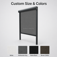 Persianas enrollables motorizadas con certificación CE para exteriores, resistentes al viento, con tela opaca impermeable para gazebo y patio.