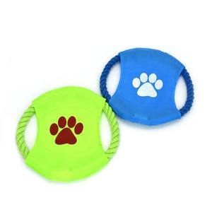 Kenevir halat köpek eğitim Bite halat plaka/açık oyun bez uçan disk/özelleştirmek <span class=keywords><strong>Pet</strong></span> pamuk halat tuval çanak Frisbeed - Product Image 4