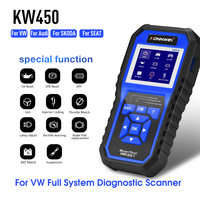 Escáner OBDII Universal para Automóviles Konnwei, Herramienta de Diagnóstico OBD2 EOBD y Escáner de Sistema Completo KW450 para VW, Audi y Seat