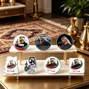Livraison Express Émirats Arabes Unis : Badges et autocollants pour téléphone, épingles imprimées Sheikh Mohamed <span class=keywords><strong>Bin</strong></span> Zayed pour souvenirs patriotiques des Émirats Arabes Unis pour la Journée Nationale - Product Image 4