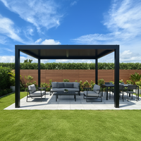 Pergola bioclimatique moderne en aluminium Sweet Home avec toit à lames orientables, robuste, pour extérieur, gazebo sur mesure, jardin, patio