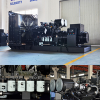 Leistungsstarker 800GF 800kW 1000kVA Geräuscharmer Dieselgenerator mit Autostart 24V DC Elektrostart für Hochqualitätsmotoren
