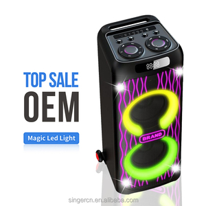 Enceinte Bluetooth multifonctionnelle CH-2121 avec chariot, audio sans fil, lumière <span class=keywords><strong>d</strong></span>'ambiance colorée et subwoofer haute puissance - Product Image 3