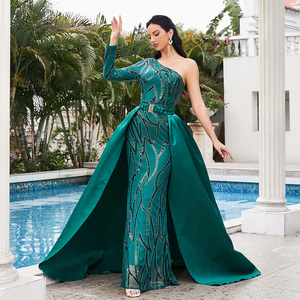 sachin and babi light blue dress One Shoulder Prom Dresses – Camille La Vie main image 0