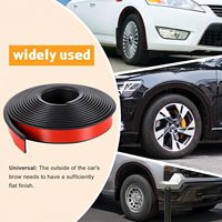 Tiras protectoras de goma para pasos de rueda de coche, guardabarros, extensiones de guardabarros, tiras de sellado de goma negras, embellecedores protectores