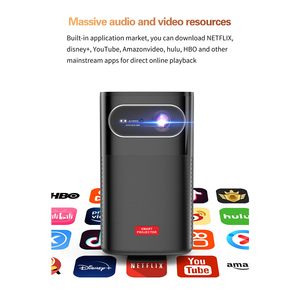Mini proyector Android 9 DLP para exteriores 4K Full HD 250 <span class=keywords><strong>ANSI</strong></span> dual WiFi y proyector portátil BT 5,0 - Product Image 3