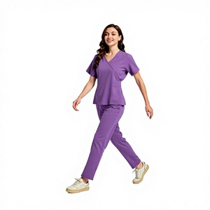 Mejores Pantalones Scrub Rectos Duraderos, Uniformes Médicos para Mujer y Hombre, Talla 3XL Plus, Blanco y Verde Cazador, Tejido para Estudiantes de Enfermería - Product Image 3