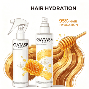 Crème de protection thermique au collagène et au miel végétal |   Protecteur thermique nourrissant pour cheveux jusqu'à 450°F |   Formule 2-en-1 |   Vente en gros OEM - Product Image 4
