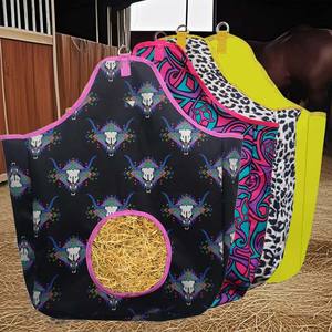 Échantillon gratuit Sacs à balles extra-capacité très résistants Sacs à balles pour l'alimentation des chèvres et des chevaux Tissu imperméable en nylon Sac à balles pour chèvres - Product Image 5