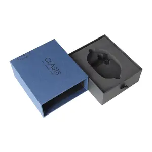 Utilizado para el uso de embalaje Cajas negras 14x12x5,5 cm 5x7 Caja de regalo