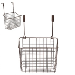 Multifunction Rectangle Metal Wire Undershelf Hanging Storage <b>Basket</b> for Kitchen Office Bathroom Cabinets-Black - Product Image 2