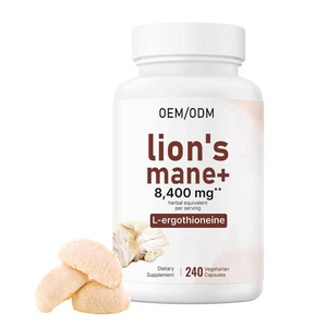 OEM <span class=keywords><strong>L</strong></span>öwenmähne <span class=keywords><strong>L</strong></span>-Ergothionein Nahrungsergänzungsmittel mit Verschiedenen Fruchtextrakten in Kapseln zur Energieunterstützung für Erwachsene <span class=keywords><strong>60</strong></span> Kapseln Private Label - Product Image 1