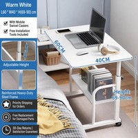 Bureau d'ordinateur moderne et simple pour étudiants, table d'étude et d'écriture, poste de travail pour la maison, le bureau, la chambre, le dortoir, l'école, espace d'apprentissage