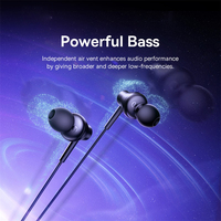 Écouteurs intra-auriculaires filaires Encok HZ11/CZ11 avec transducteur dynamique, câble de 1,2 m, prise Type-C/3,5 mm pour ordinateur portable, tablette et téléphone
