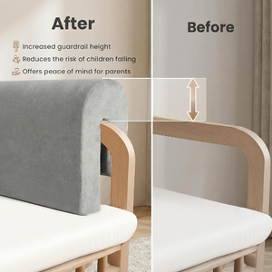 Al por mayor, Protector de barandilla de cama para niños pequeños, acolchado suave, anticolisión, tipo almohada - Product Image 2