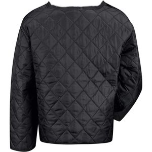 Abrigo XL con cremallera personalizado para hombre, tejido recubierto con estampado sólido con relleno de poliéster, características cálidas para fitness, técnica de punto - Product Image 4
