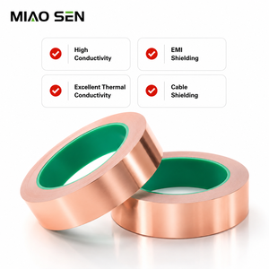 Conductive Heat-Resistant Copper Foil Adhesive Tape EMI Shielding Electric Barrier Masking Tape <strong>Snail</strong> Slug <strong>Repellent</strong> Stained - Product Image 1