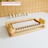 BOLIDE Planche à découper le savon en contreplaqué multicouche naturel robuste de 2,5 cm avec grille fixe, moule de découpe de barres de savon 30x10x12cm, bloc max. pour la fabrication de petits pains de savon