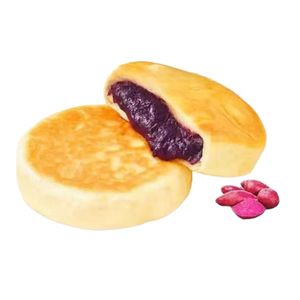 Pâtisserie végane prête au micro-ondes à base de patate douce violette surgelée, idéale pour la restauration - Product Image 1