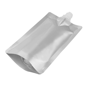 Op Maat Bedrukte Witte Drinksap Herbruikbare Voedseltuit Zakje Aluminiumfolie Zak Plastic Vloeibare Verpakking Opstaande Zak Met Zuigkracht - Product Image 5
