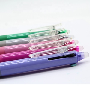 Bút bi tẩy xóa sạch màu đen xanh đỏ 3 màu nhựa X-8832 - Product Image 2