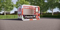 Café mobile de luxe Cabine Apple Maison préfabriquée Cabine modulaire Maison capsule Mini Container Store