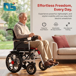 Fauteuil roulant électrique pliable 500W |   Chaise Électrique en Acier au Carbone pour Personnes Âgées Handicapées - Capacité de Charge 150 kg - Certifiée CE - Product Image 3