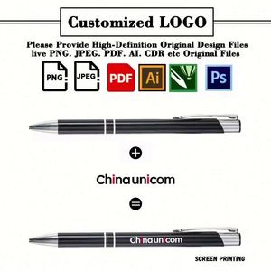 Stylo avec logo personnalisé en alliage d'aluminium, prix bas, vente en gros, cadeau promotionnel d'entreprise, stylos à bille - Product Image 3