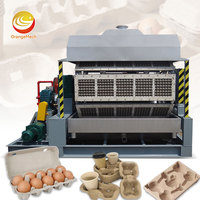 ORME Machine complète de fabrication de moules en pulpe pour barquettes à œufs à huit côtés, 80 paquets par jour