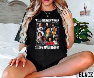 เสื้อสตรีสีดำใส่สบายสีดำมีพฤติกรรมดีไม่ค่อยมีใครทำเป็นเสื้อประวัติศาสตร์เสื้อสตรีเสื้อยืดสตรีแบบปกติใส่สบาย - Product Image 3