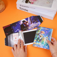 Cartes miniatures instantanées à déchirer et révéler, personnalisées, thème dessin animé et anime, boîtes pour diffusion en direct, en papier, à partir de 14 ans