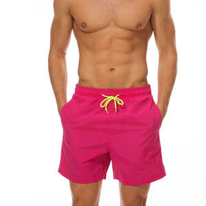 Short de plage pour hommes personnalisé et écologique OEM Sexy Swim Surf Vêtements de plage vierges avec logo imprimé Vente en gros - Product Image 5