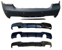 Kit de Carrocería de Alta Calidad con Parachoques Delantero y Trasero para BMW Serie 3 E90 318 328i 330i 335d 2005-2012, Actualización al Estilo MT M-Tech