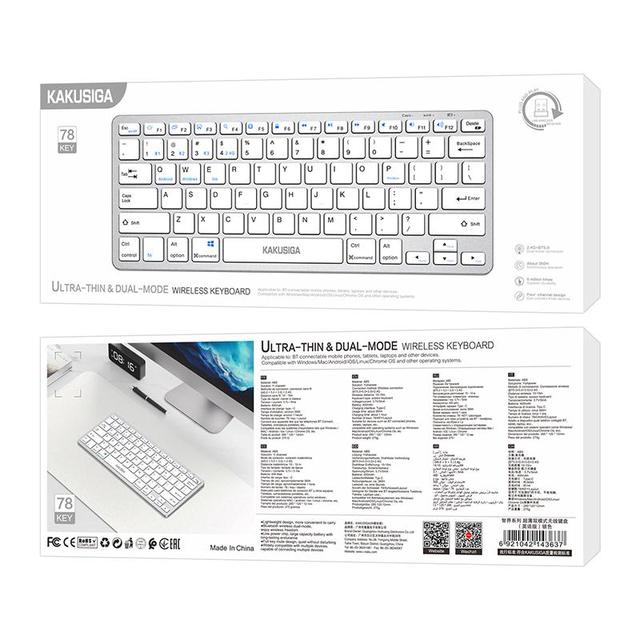 KAKUSIGA Hot Sale New Design Comfortable Silent Ultra Thin Keyboard Mouse Mechanic Wireless Keyboards