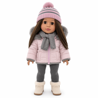 Vêtements d'hiver pour poupée de 18 pouces, ensemble de 5 pièces, compatible avec les poupées American Girl, fabricant de poupées sur mesure OEM et ODM