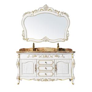 2025 Fábrica OEM Muebles de baño Lavabo antiguo Mueble de baño de madera Vanidad Original Juego de <span class=keywords><strong>lavabos</strong></span> dobles - Product Image 4