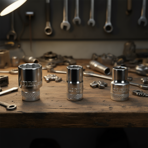 Fervi Polygonal <b>Socket</b> Wrench Normal Series 12mm 10mm 8mm Chrome Vanadium Steel - Product Image 3